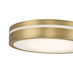 Millennium Lighting 401001-VB Vintage Brass Soltra 13'' Wide Led Flush Mount Image 5