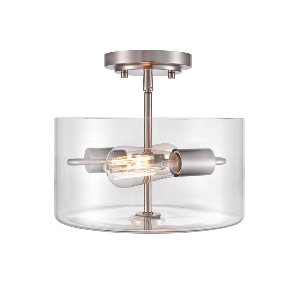 Millennium Lighting 2710-BN Brushed Nickel Semi-flush Ceiling Mount Image 3