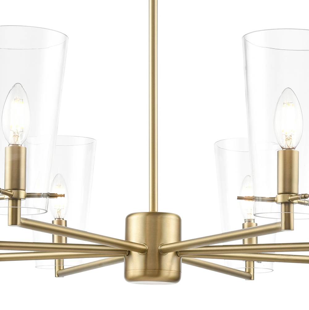 Millennium Lighting 217008-VB Vintage Brass Maccan 38.75'' Wide 8-light Chandelier - Vintage Brass Image 6