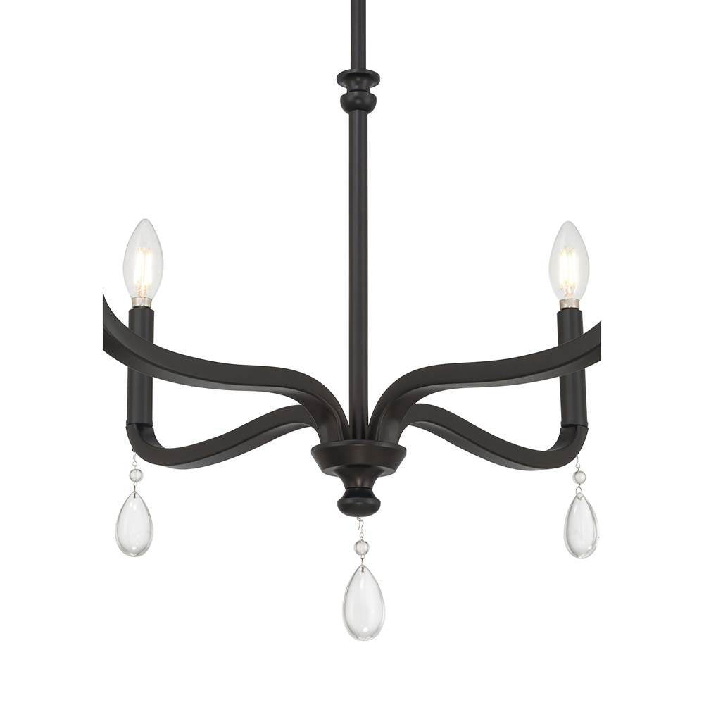 Millennium Lighting 220104-MB Matte Black Viremont 22'' Wide 4-light Chandelier Image 7