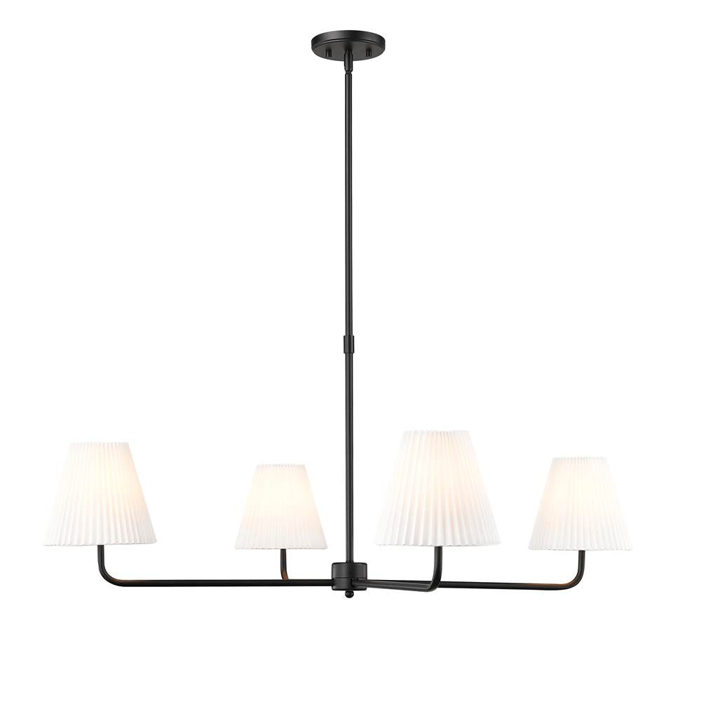 Millennium Lighting Ami 40'' Wide 4-light Chandelier - Matte Black