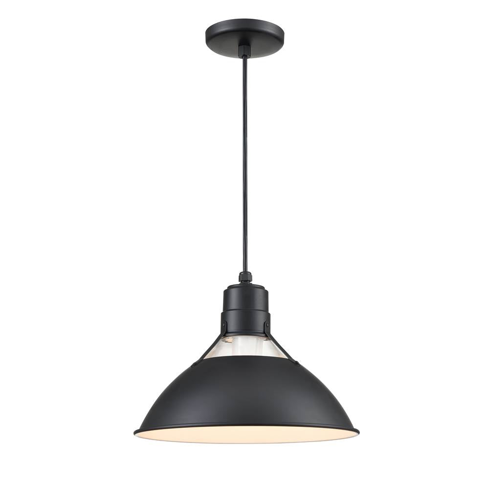 Millennium Lighting RGCC13-SB Satin Black Cord Hung Glass Cone Image 1