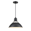 Millennium Lighting RGCC13-SB Satin Black Cord Hung Glass Cone Image 1