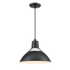 Millennium Lighting RGCC13-SB Satin Black Cord Hung Glass Cone Image 1