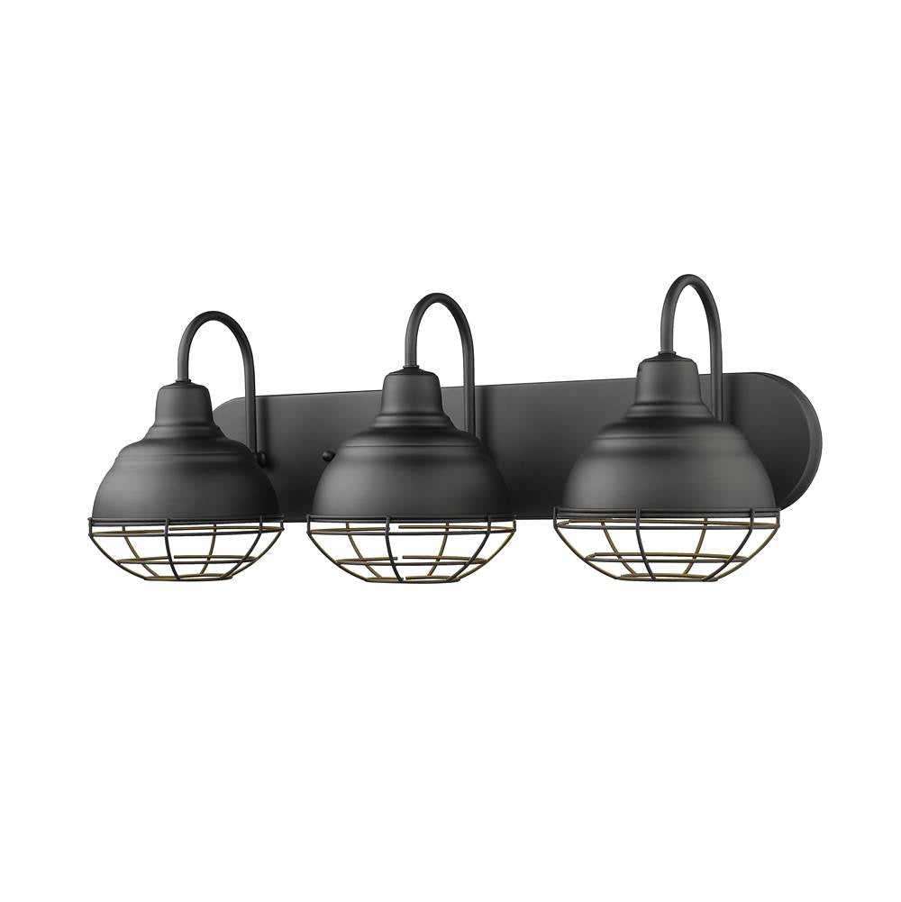 Millennium Lighting 5423-MB Matte Black Vanity Image 1