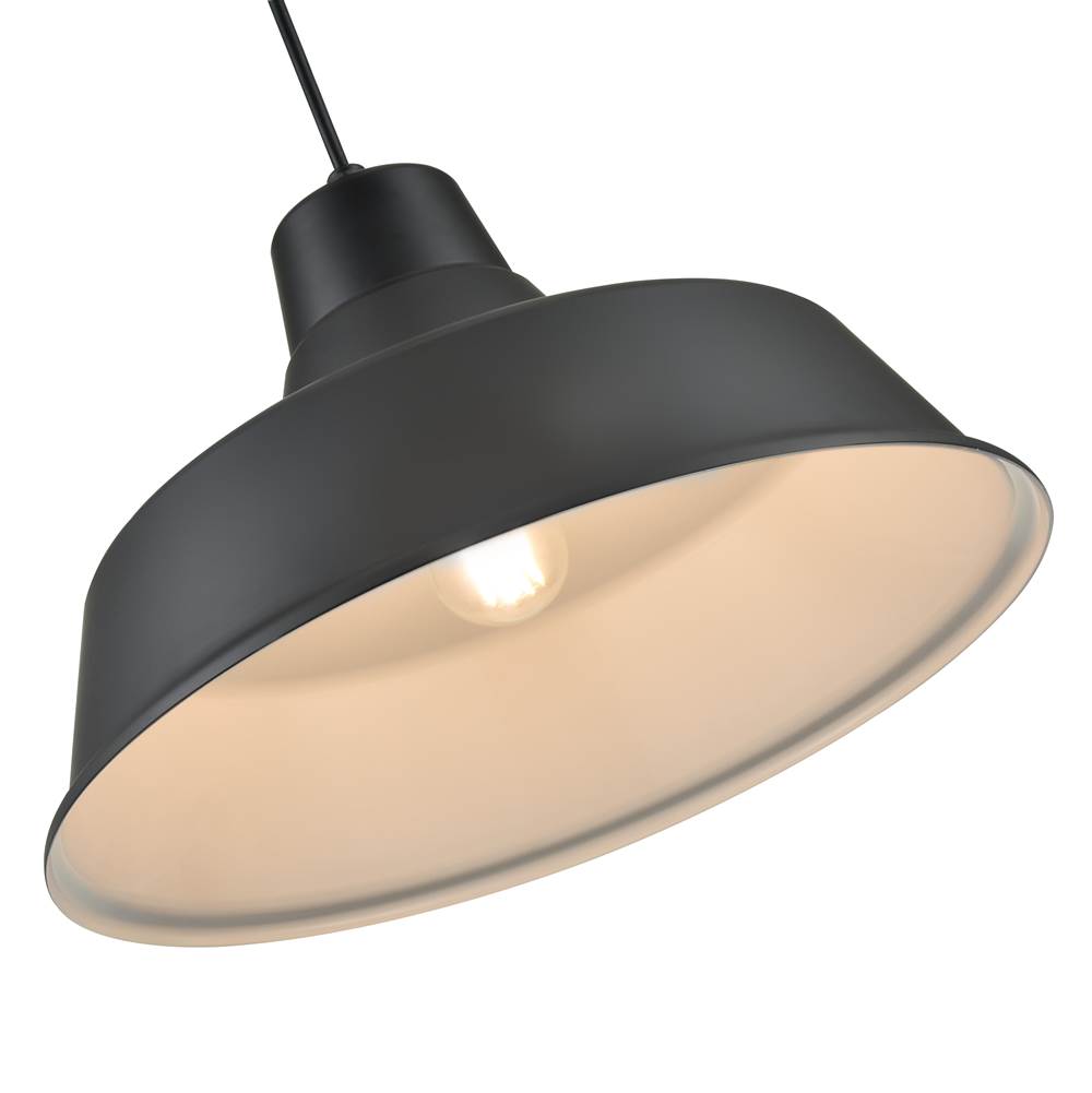 Millennium Lighting RCLWC17-SB Satin Black Cord Hung Classic Warehouse Image 4