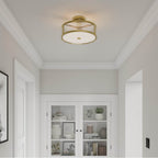 Millennium Lighting 23303-VB Vintage Brass Ardezia 15.75'' Wide 3-light Semi-flush Mount Image 4