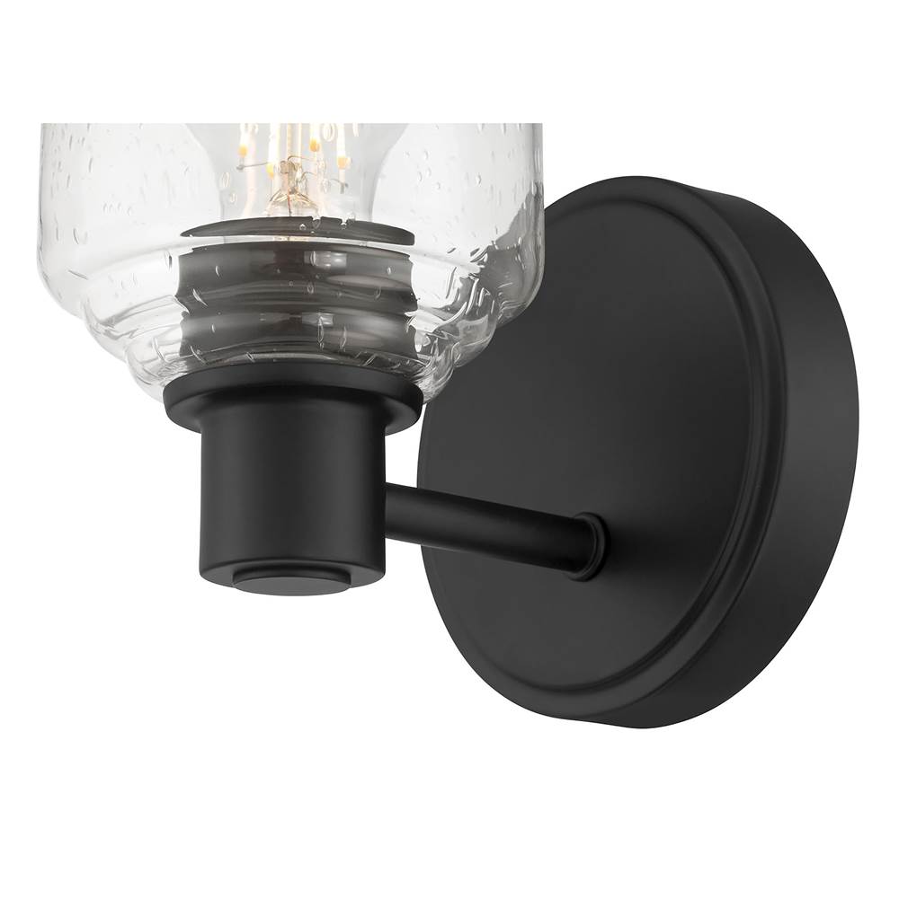 Millennium Lighting 202101-MB Matte Black Vessair 7.5'' High 1-light Wall Sconce Image 6