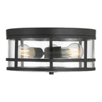 Millennium Lighting Lunden  13'' Wide 3-light Flush Mount