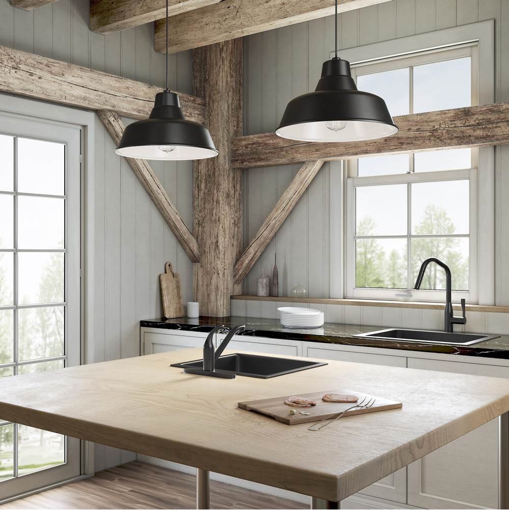 Millennium Lighting RCLWC17-SB Satin Black Cord Hung Classic Warehouse Image 2