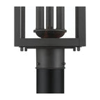 Millennium Lighting 402303-PBK Powder Coated Black Halston 20.5'' High 3-light Outdoor Post Lantern Image 3