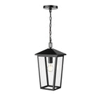 Millennium Lighting 198201-PBK Powder Coated Black Munger 9.25'' Wide 1-light Outdoor Hanging Pendant - Powder Coated Black Image 1