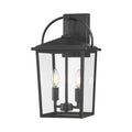 Millennium Lighting 66202-PBK Powder Coated Black Strathden 17'' High 2-light Outdoor Lantern Image 1