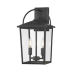 Millennium Lighting 66202-PBK Powder Coated Black Strathden 17'' High 2-light Outdoor Lantern Image 1