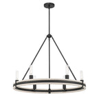 Millennium Lighting 207106-MB Matte Black Rovessa 32'' Wide 6-light Chandelier Image 1