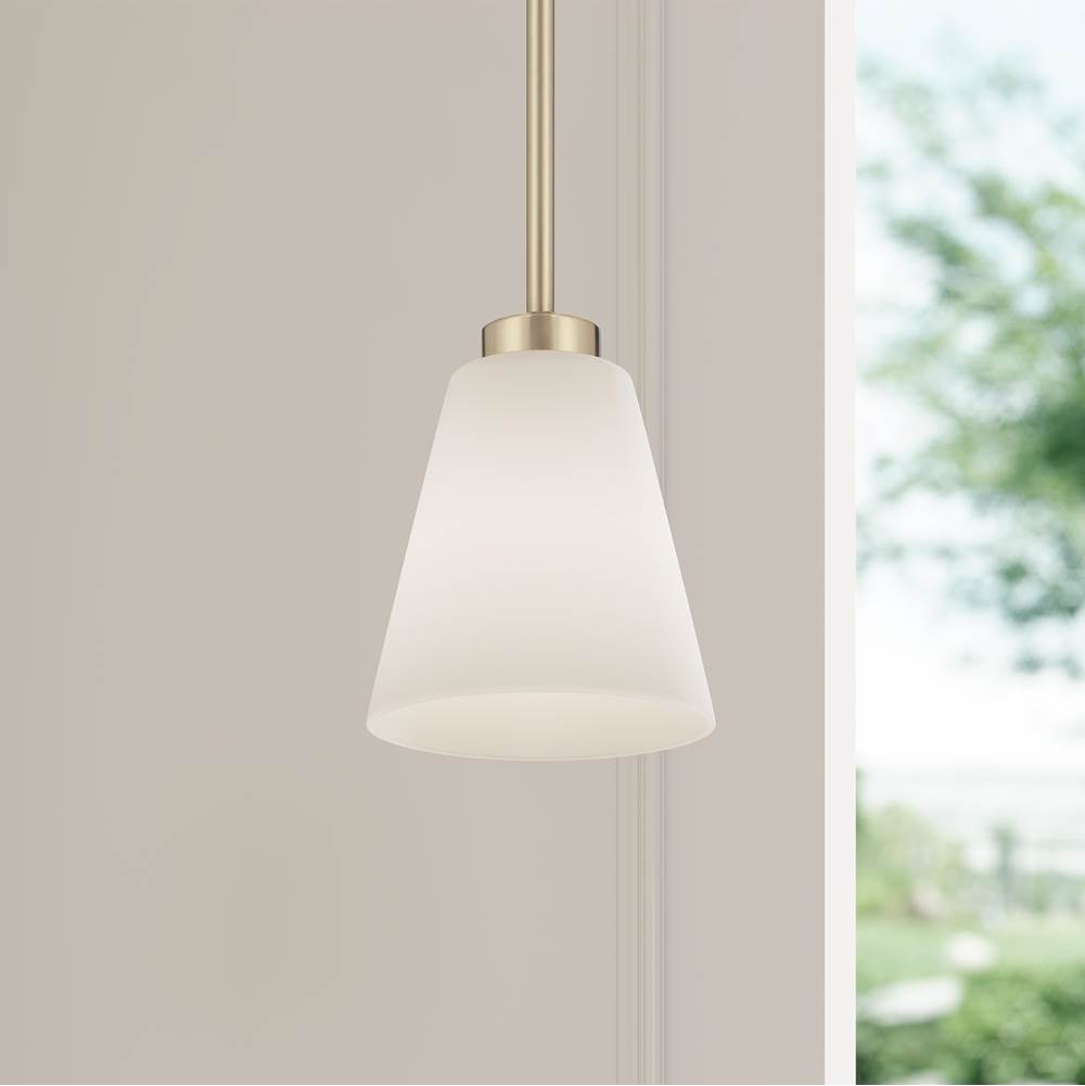 Millennium Lighting 64101WG-MG Modern Gold Strayhan 5.75'' Wide 1-light Mini Pendant Image 4