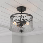 Millennium Lighting 909201-MB Matte Black Clarvyn 12'' Wide 2-light Semi-flush Mount Image 4