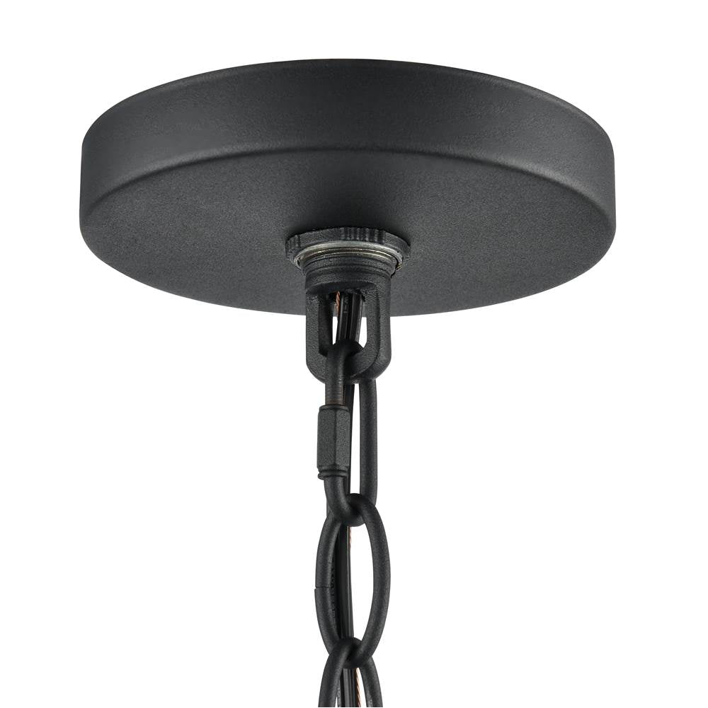 Millennium Lighting 91804-TBK Textured Black Hylena 15'' Wide 4-light Pendant - Textured Black Image 4