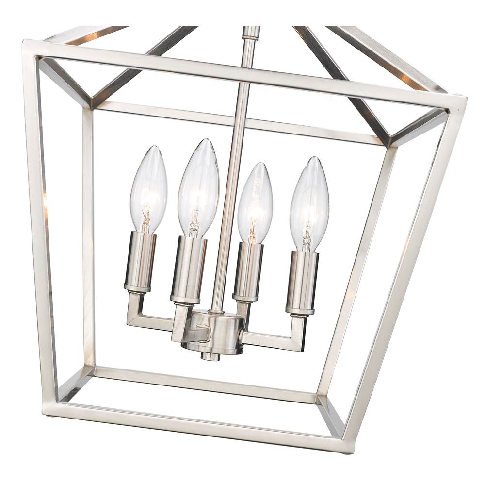 Millennium Lighting 3334-SN Satin Nickel Semi-flush Ceiling Mount Image 3