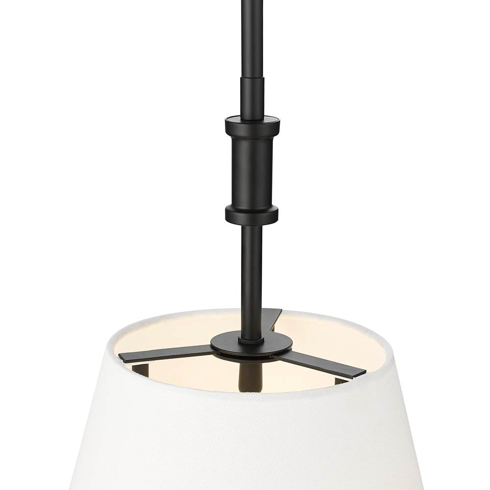 Millennium Lighting 16303-MB Matte Black Adorra 16'' Wide 3-light Pendant - Matte Black Image 6