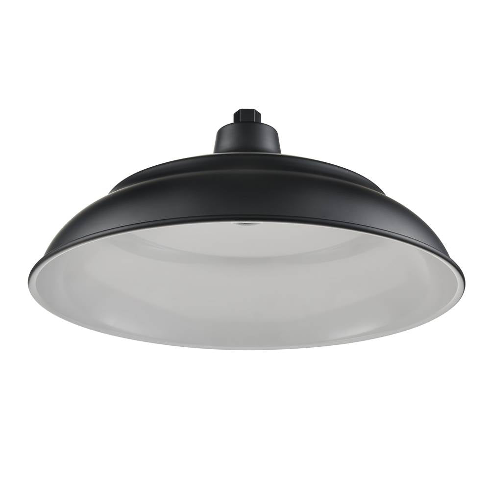 Millennium Lighting RALWHS20-SB Satin Black Aluminum Warehouse Shade Image 4