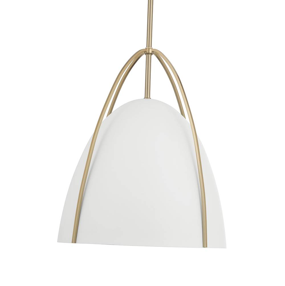 Millennium Lighting 69201-MW/MG Matte White Pomelle  13.75'' Wide 1-light Pendant Image 5