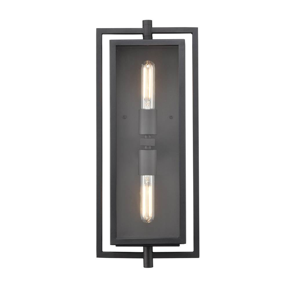 Millennium Lighting 250002-TBK Textured Black Outdoor Wall Sconce Image 1