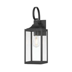 Millennium Lighting 402101-PBK Powder Coated Black Halston 19'' High 1-light Outdoor Lantern Image 1