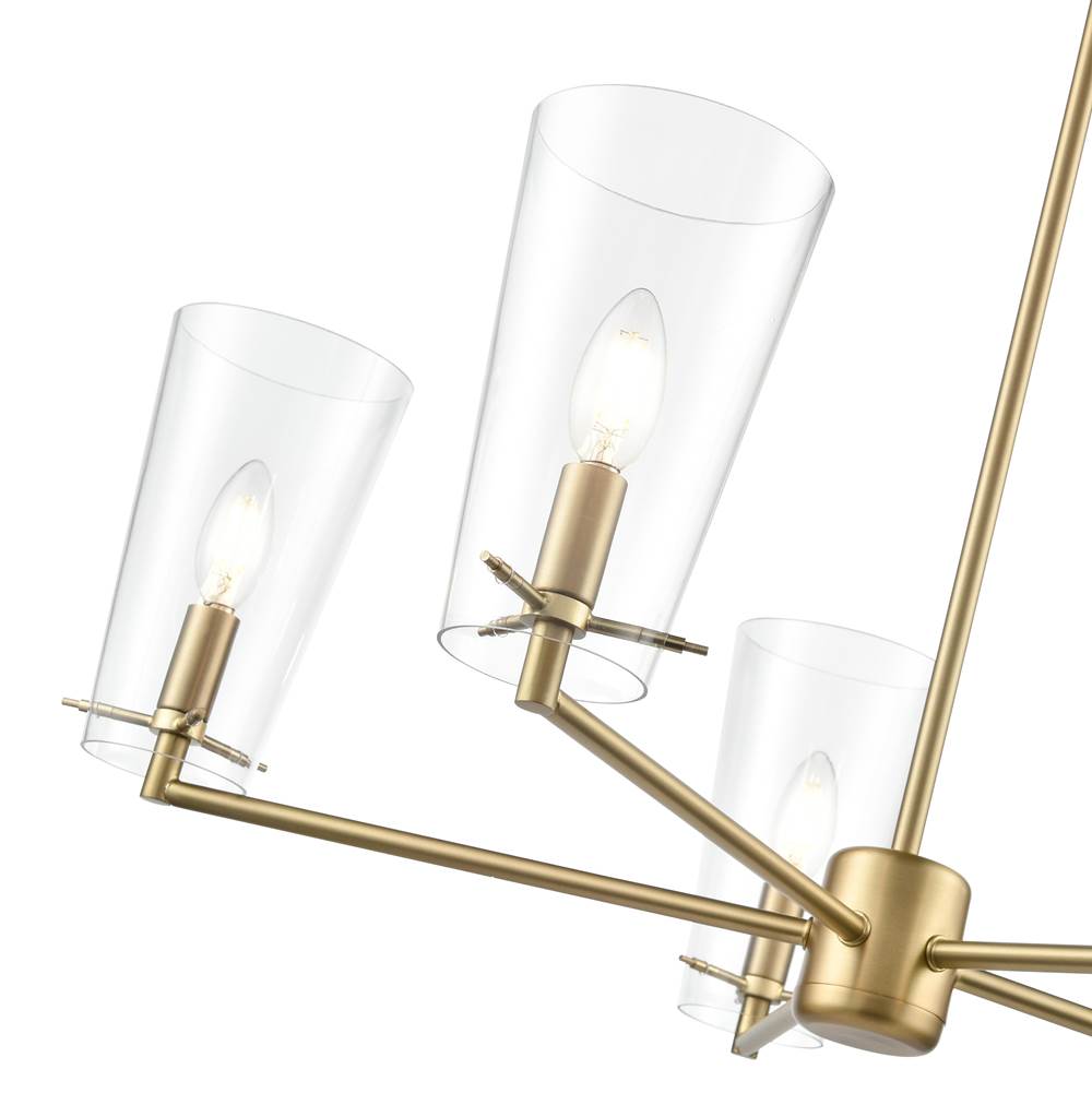 Millennium Lighting 217005-VB Vintage Brass Maccan 31'' Wide 5-light Chandelier - Vintage Brass Image 4