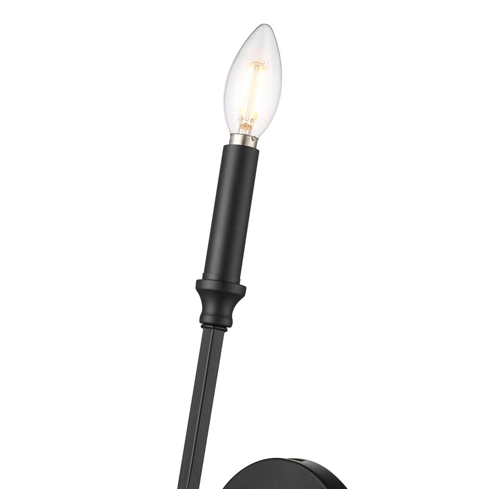 Millennium Lighting 25301-MB Matte Black Azara 12'' High 1-light Wall Sconce - Matte Black Image 4