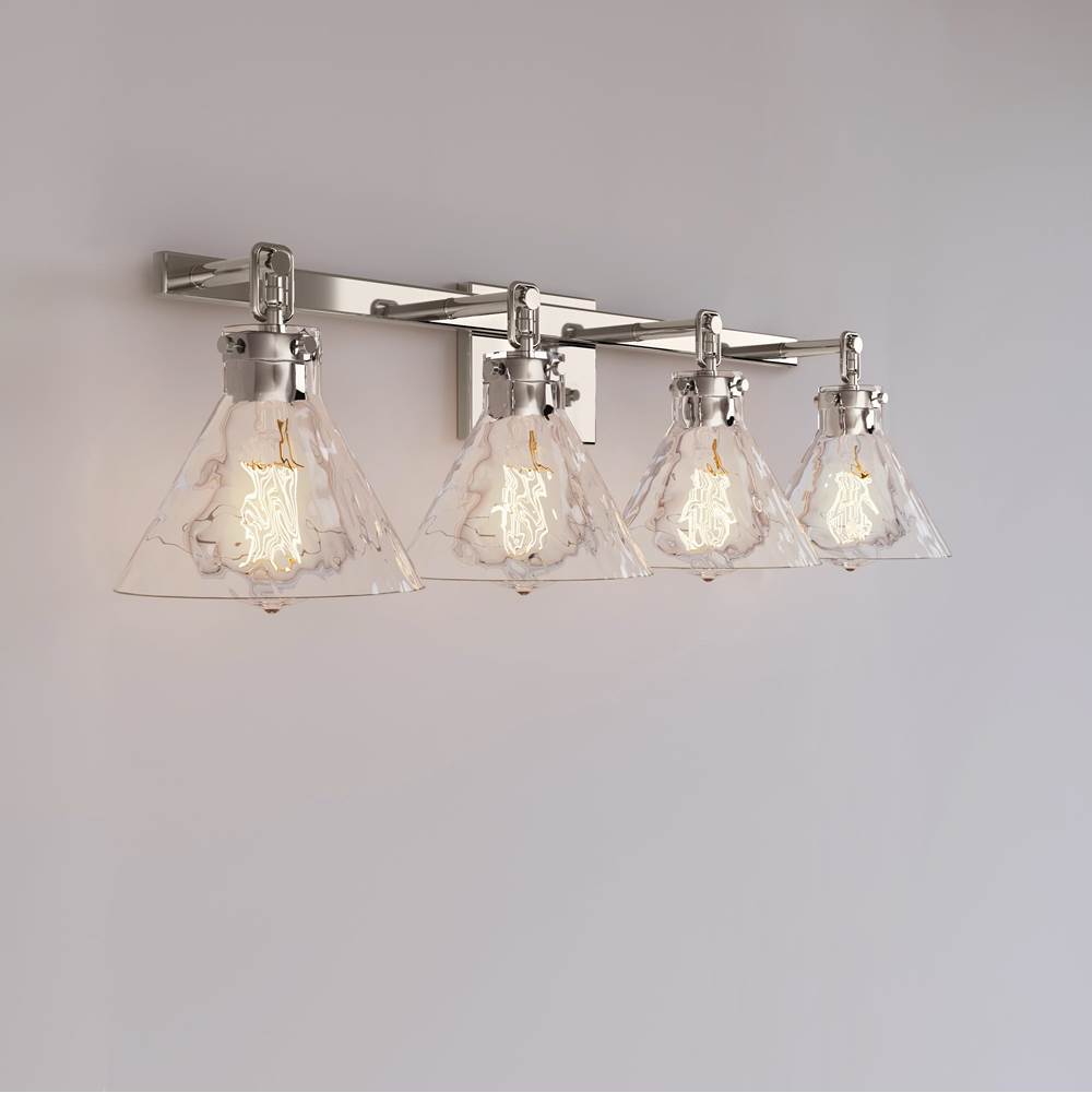 Millennium Lighting 20004-PN Polished Nickel Barlon 34.75'' 4-light Vanity - Polished Nickel Image 4