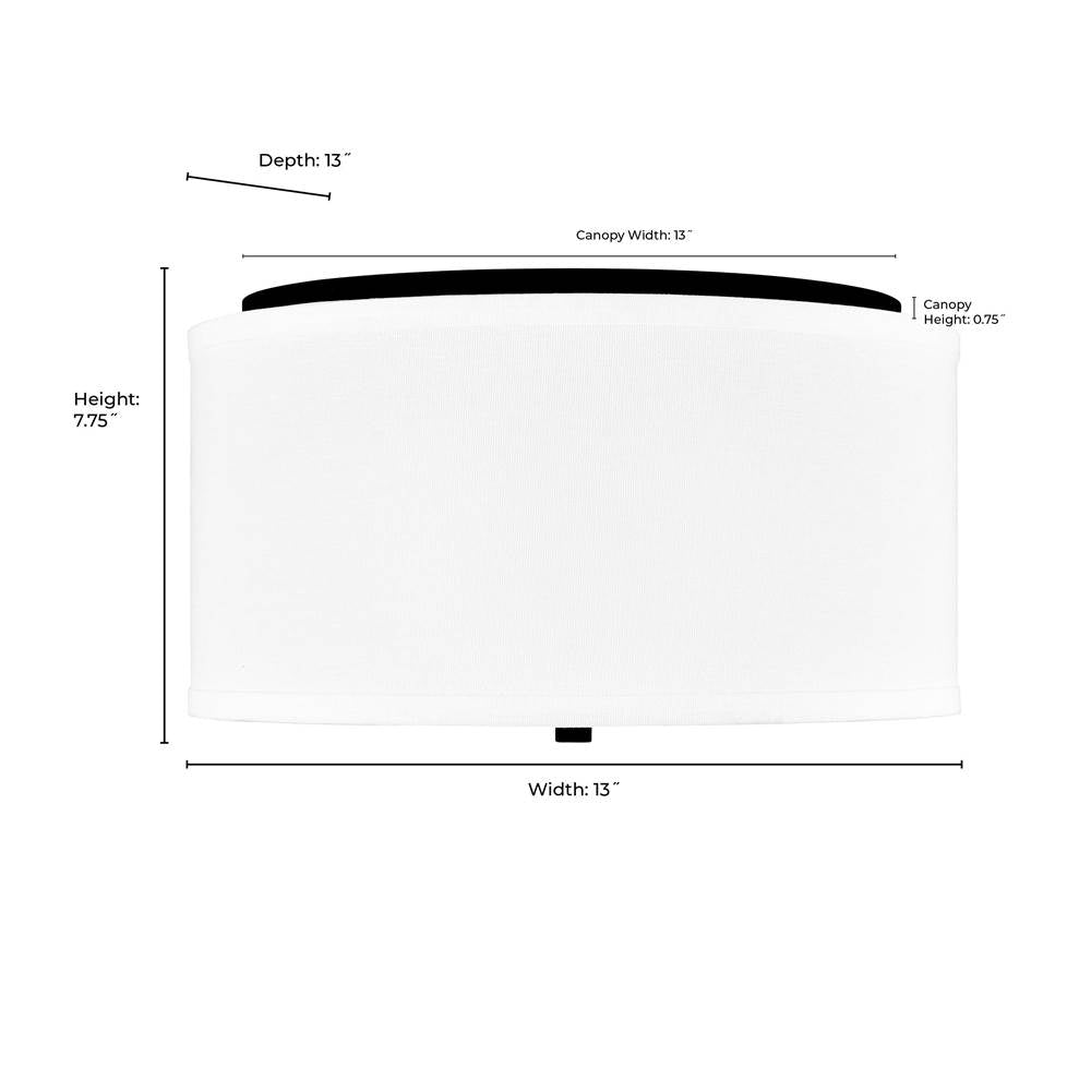 Millennium Lighting 41002-MG Modern Gold Guyten 13'' Wide 2-light Flushmount - Modern Gold Image 2
