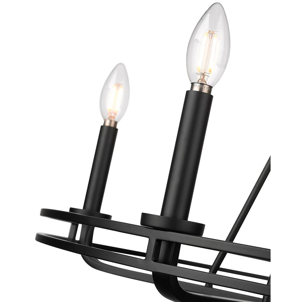 Millennium Lighting 21605-MB Matte Black Jody 26.5'' Wide 5-light Chandelier - Matte Black Image 5