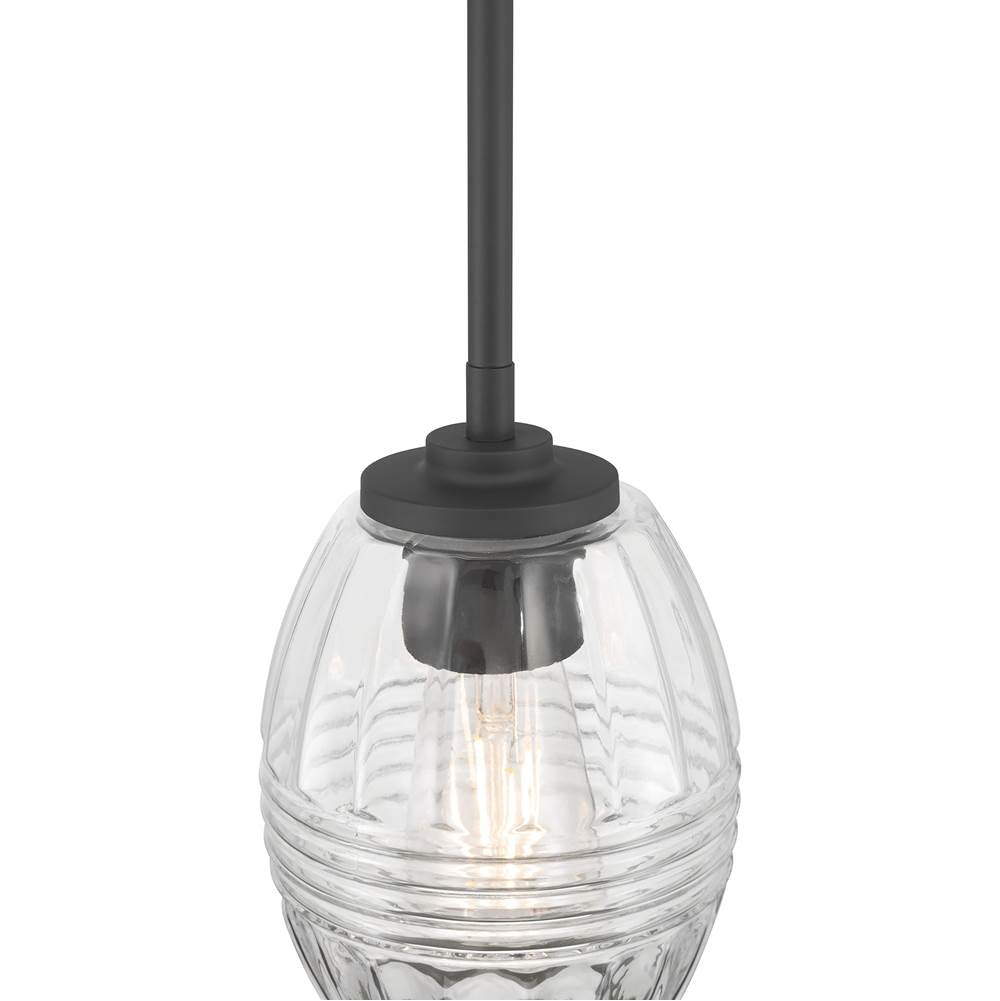 Millennium Lighting 9981-MB Matte Black Miravelle 5.25'' Wide 1-light Mini Pendant Image 6