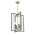 Millennium Lighting 91704-MB/MG Matte Black,Modern Gold Noelle 15'' Wide 4-light Pendant - Matte Black Image 1