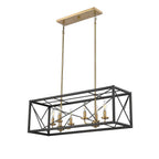 Millennium Lighting 13306-MB/VB Matte Black,Vintage Brass Chandelier Ceiling Light Image 5