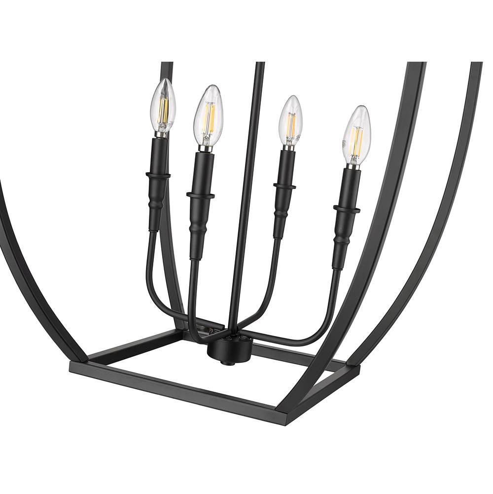 Millennium Lighting 13804-MB Matte Black Pendant Light Image 4