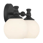Millennium Lighting 201102-MB Matte Black Orlisse 14.75'' Wide 2-light Vanity Image 7