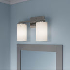 Millennium Lighting 2702WG-BN Brushed Nickel Verlana 14'' 2-light Vanity - Brushed Nickel Image 3