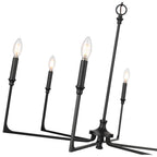 Millennium Lighting 25306-MB Matte Black Azara 32'' Wide 6-light Chandelier - Matte Black Image 4
