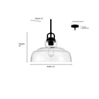 Millennium Lighting 98101-MG Modern Gold Clarien  14'' Wide 1-light Pendant Image 2
