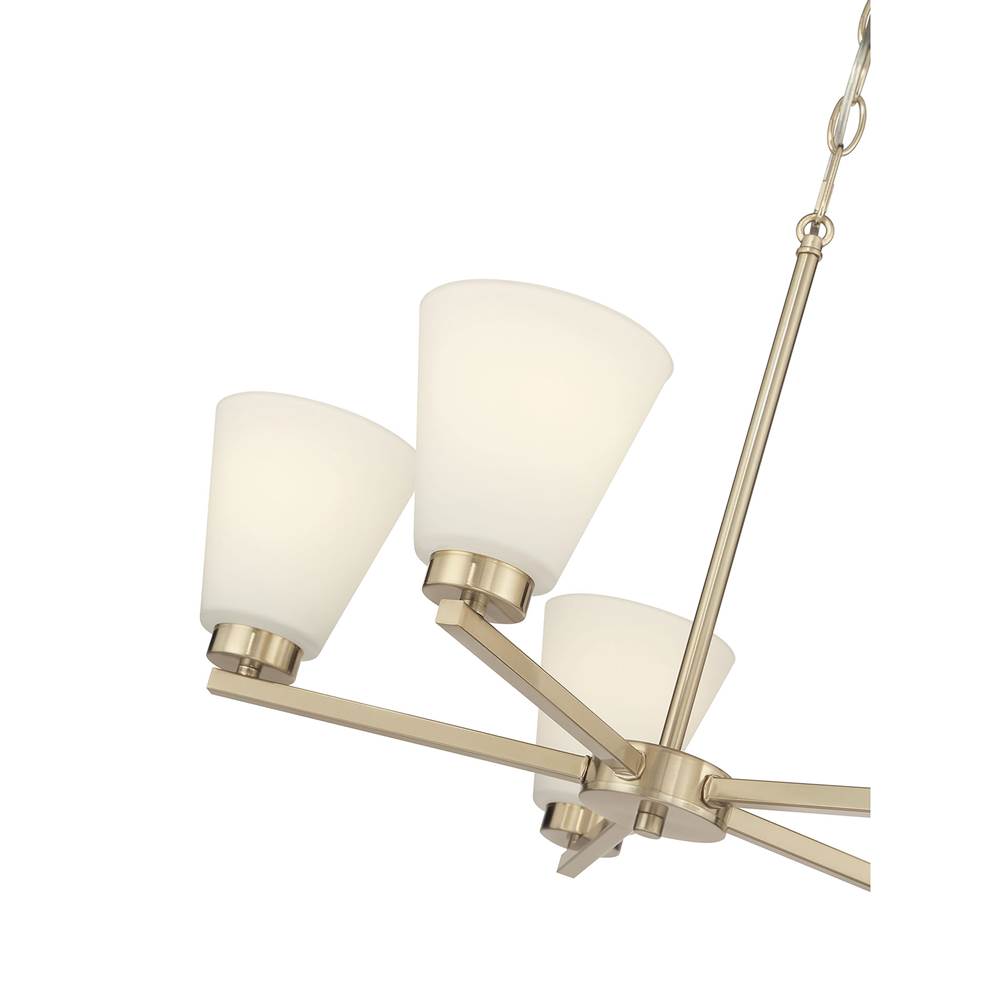 Millennium Lighting 64105WG-MG Modern Gold Strayhan 24'' Wide 5-light Chandelier Image 5