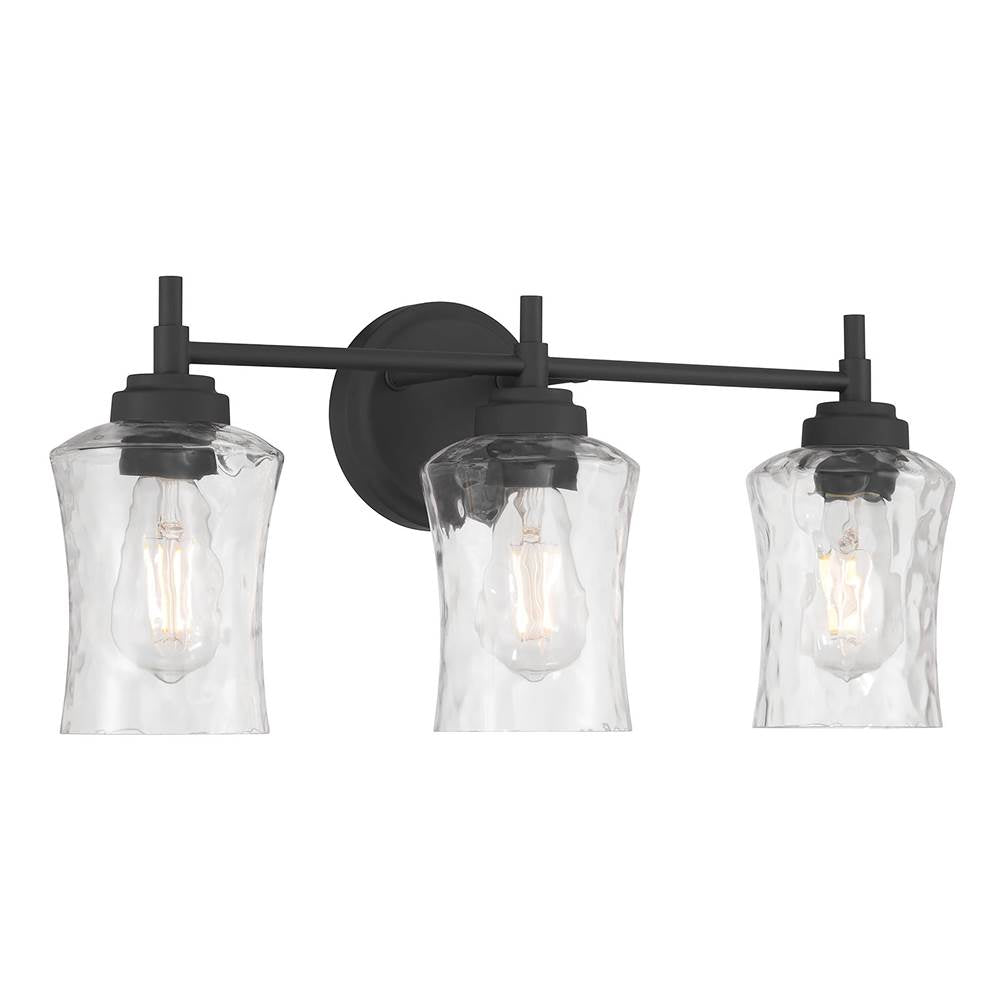 Millennium Lighting 909103-MB Matte Black Clarvyn 21'' Wide 3-light Vanity Image 1