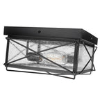 Millennium Lighting 42616-PBK Powder Coated Black Outdoor Flush Mount Image 2