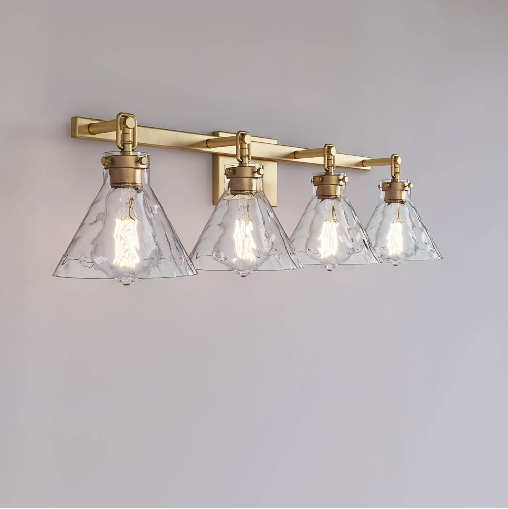 Millennium Lighting 20004-VB Vintage Brass Barlon 34.75'' 4-light Vanity - Vintage Brass Image 4