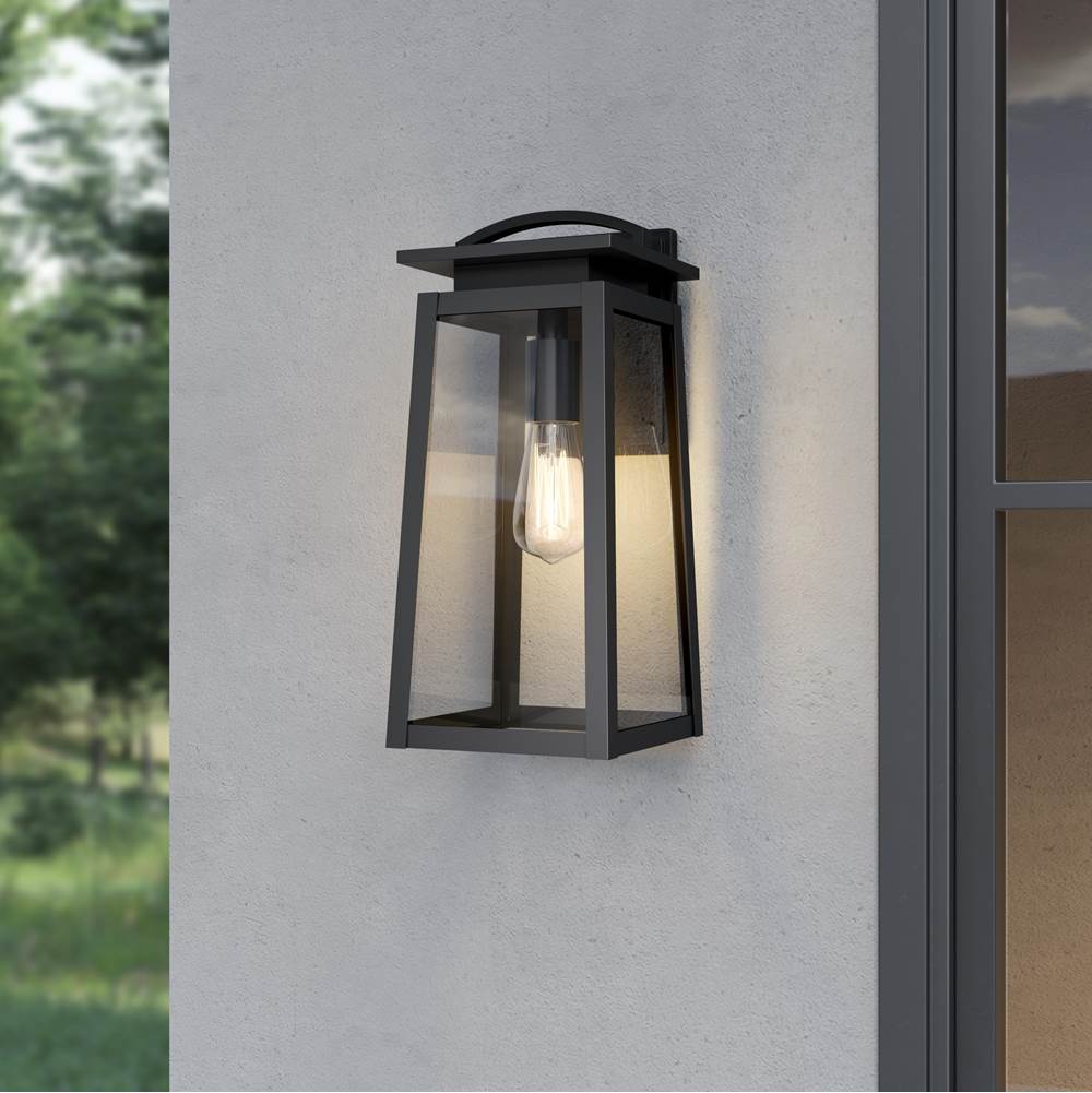 Millennium Lighting 66001-PBK Powder Coated Black Kendrix 14'' High 1-light Outdoor Lantern Image 4