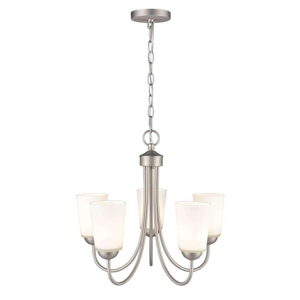 Millennium Lighting 9805-SN Satin Nickel 5 Light Chandelier Image 3