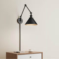 Millennium Lighting 11001-MB Matte Black Swing Arm Sconce Light Image 1