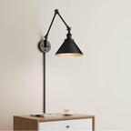 Millennium Lighting 11001-MB Matte Black Swing Arm Sconce Light Image 1