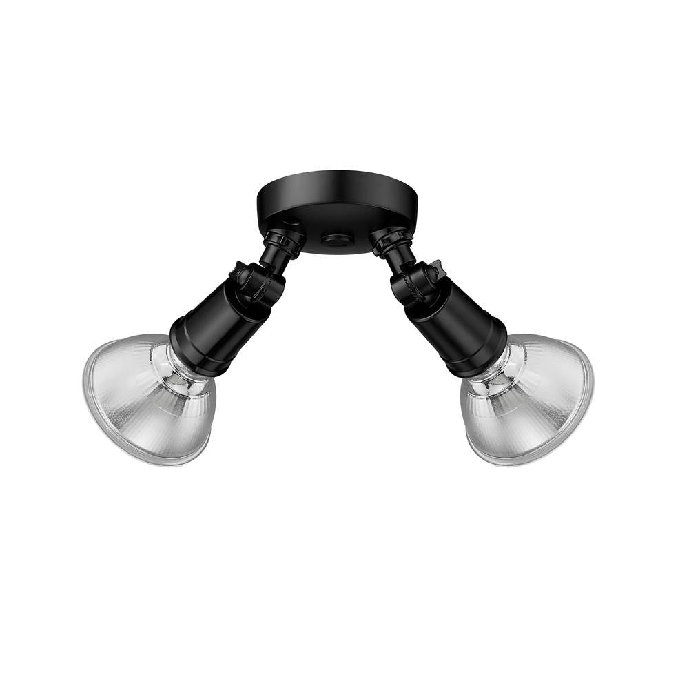 Millennium Lighting 16002-PBK Powder Coated Black Security Flood Lights Image 6